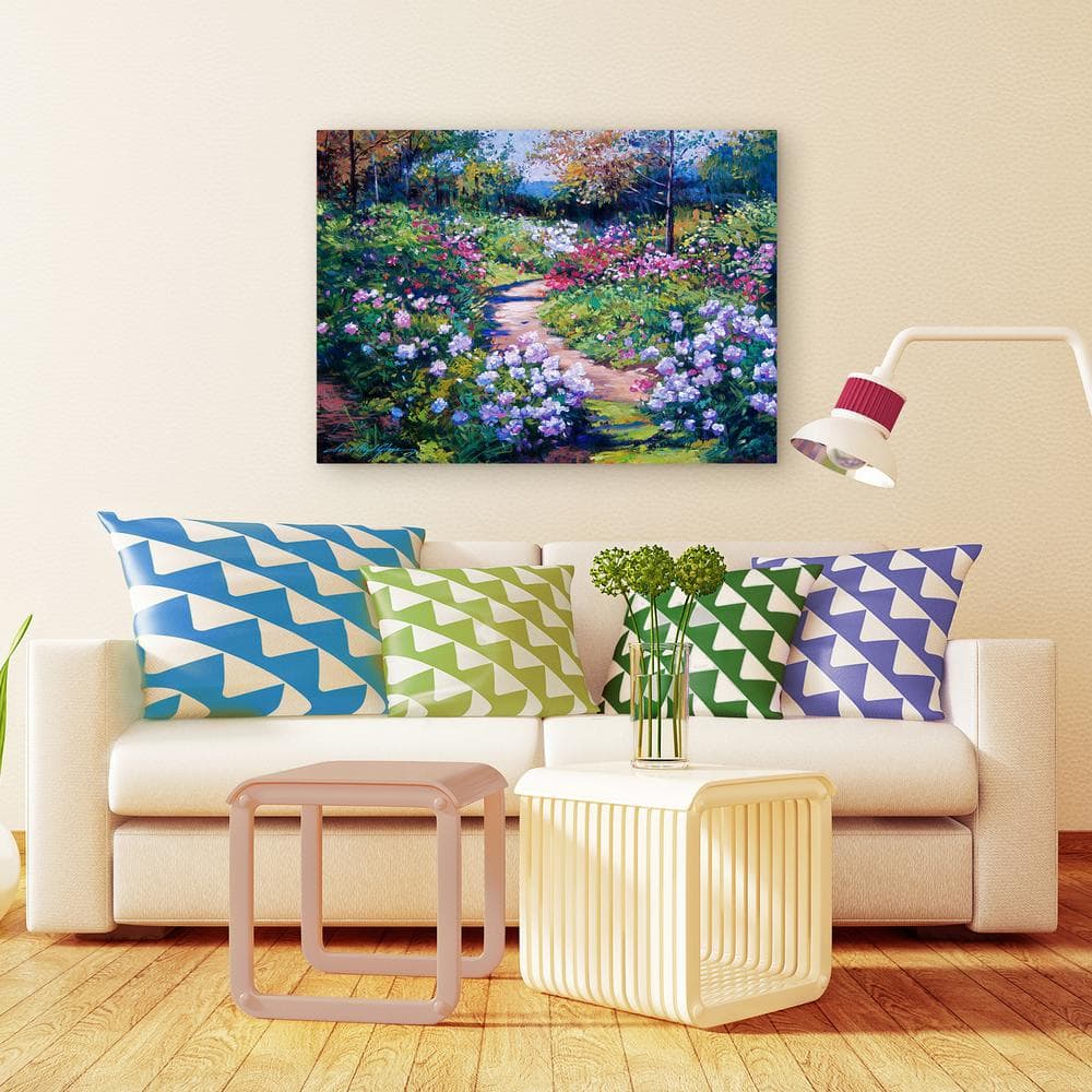 David Lloyd Glover Nature's Garden Wrapped Canvas Art