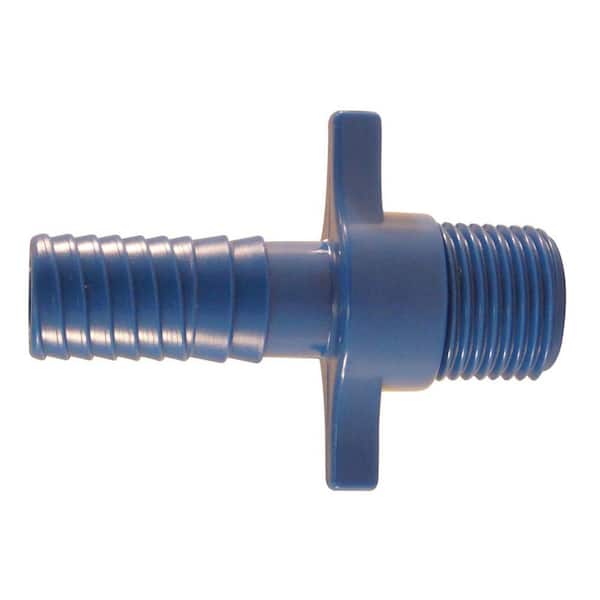 Apollo 1/2 in. Barb Insert Blue Twister Polypropylene x MPT Adapter Fitting (5-Pack)