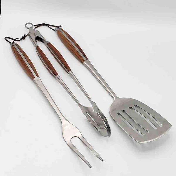 BBQ Dragon Lux rosewood grill tool set - Spice Boys BBQ Supply House