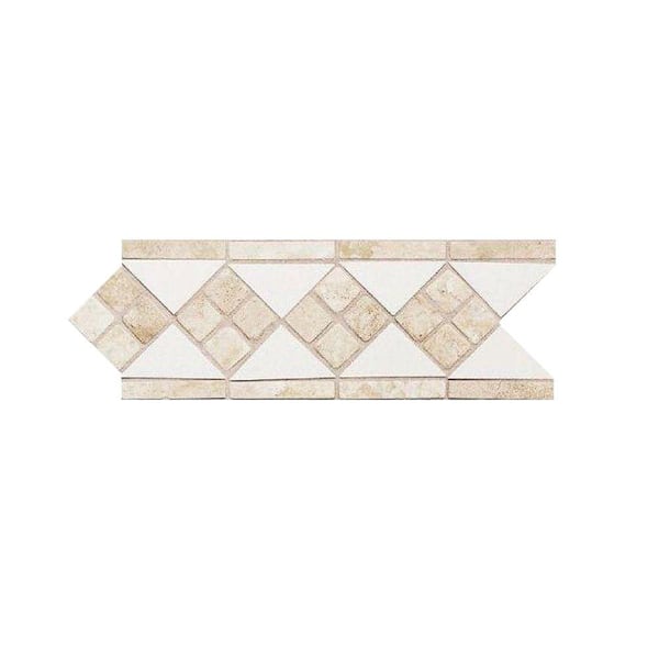 Daltile Fashion Accents 4 in. x 12 in. White Ceramic Decorative Accent Tile-DISCONTINUED