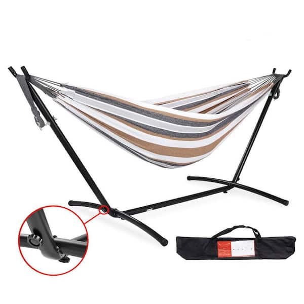 9 ft. Portable Hammock with Stand, Coffee