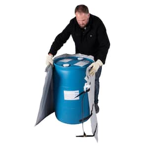 Insulated 55-Gal. Xtreme Model Drum Heating Blanket - Barrel Heater, Fixed Temp 100°F, Freeze Protection