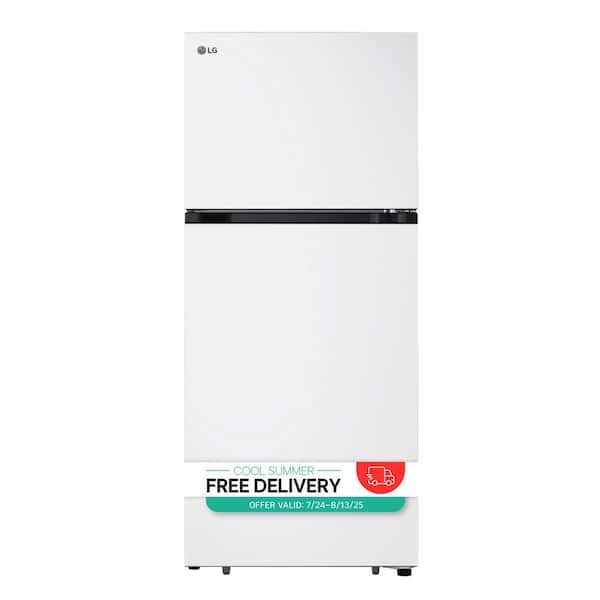 28 in. 18 cu. ft. Top Freezer Garage-Ready Refrigerator in White