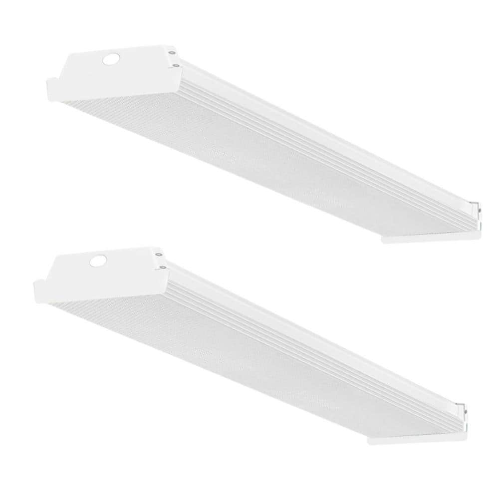 44.09 in. 5300 Lumens Integrated LED Dimmable White Wraparound Light 3CCT Adjustable ETL Listed, 0-10V Dimmable (2 Pack) price history on PriceWatchPro