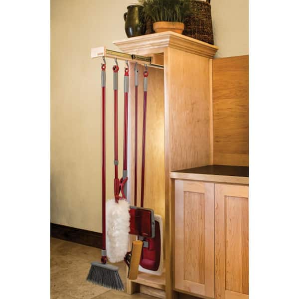 Natural Maple Pull Out Organizer Hooks with Ball Bearing Slide System