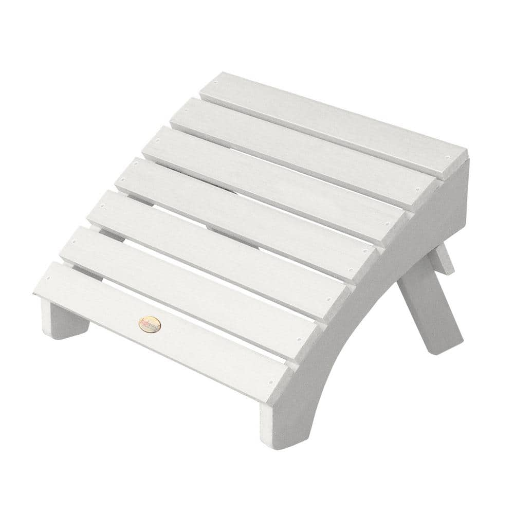 Highwood Adirondack White Recycled Plastic Outdoor Folding Ottoman AD   Highwood Outdoor Ottomans Ad Otl1 Whe 64 1000 