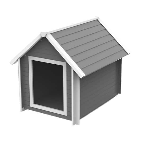 New Age Pet ECOFLEX Bunk Style Outdoor Dog House with Elevated Floor - Extra Large