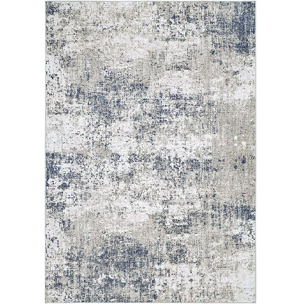 HaiiMeid Mist 9 ft. x 12 ft. Taupe Modern Abstract Area Rug