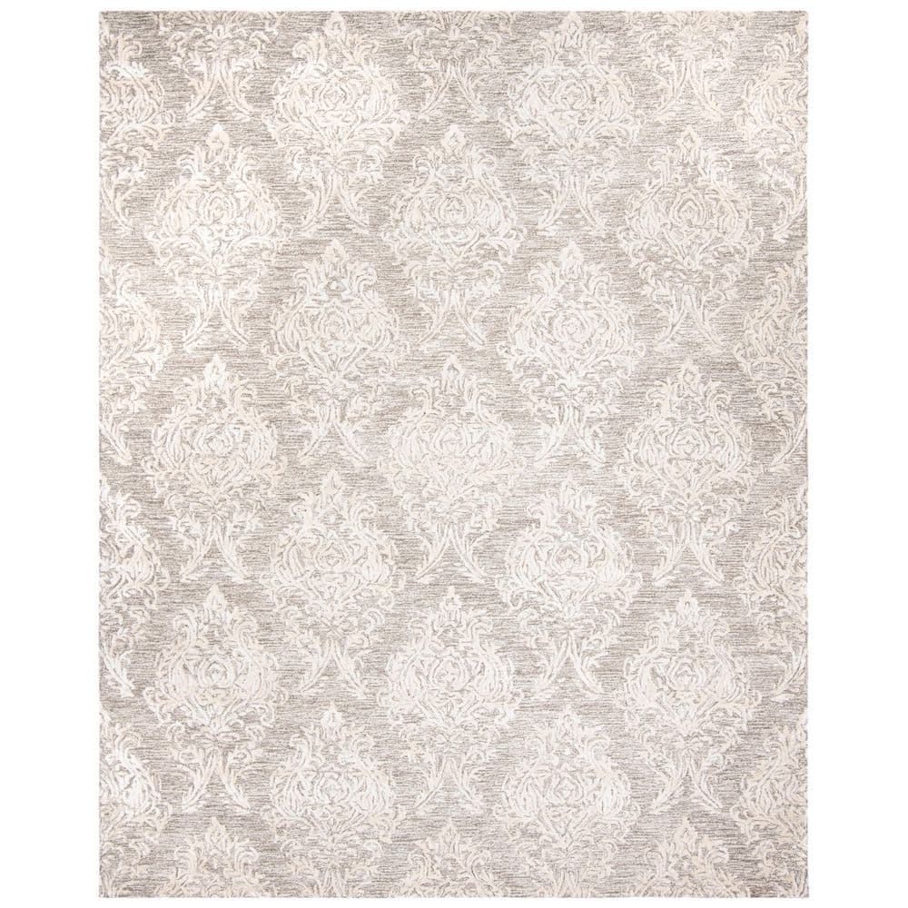 Glamour 8 ft. x 11 ft. Gray/Ivory Ornate Diamond Area Rug price history on PriceWatchPro
