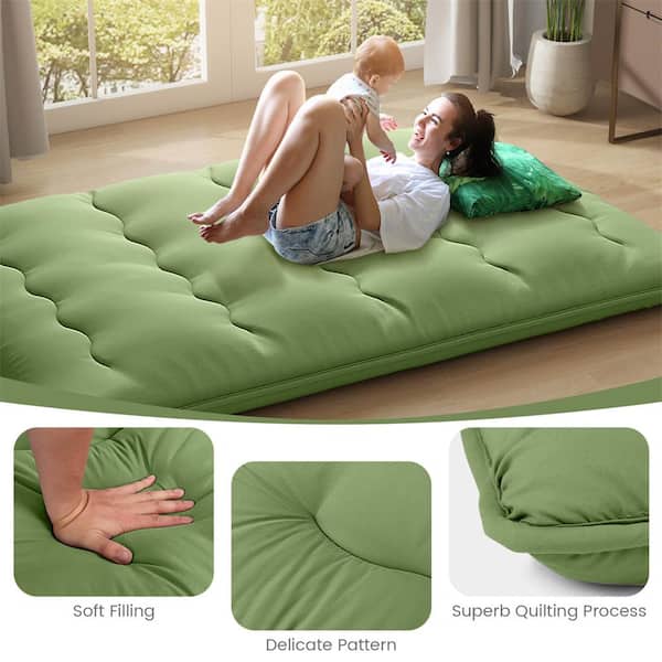 Mylindde Japanese Floor Mattress Futon Mattress, 10cm Thicken Tatami