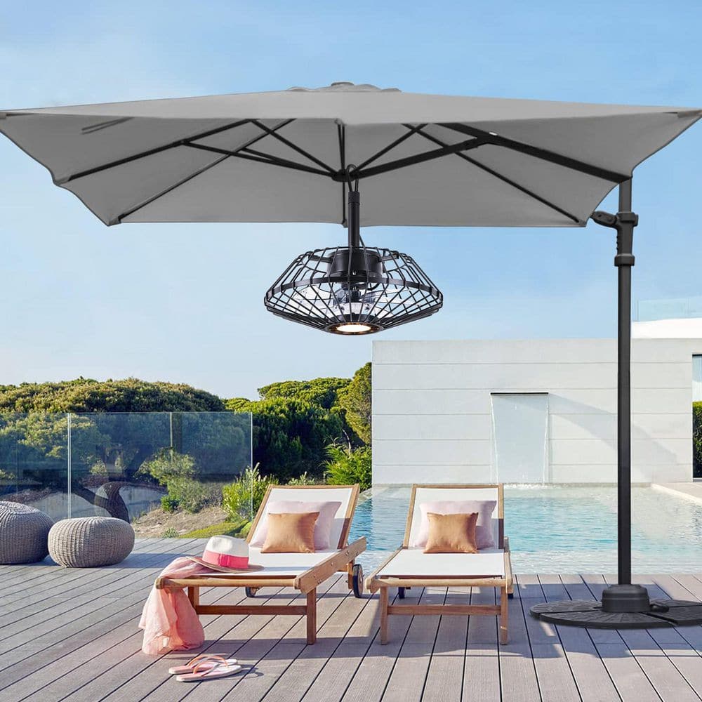 Seasonize 15 Indoor/Outdoor Black Industrial Dimmable LED