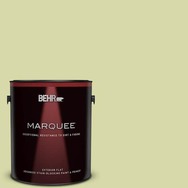 BEHR MARQUEE 1 gal. #410C-3 Celery Sprig Flat Exterior Paint & Primer