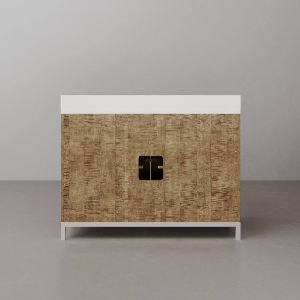 Westin 48" Lustrous Walnut Freestanding Single Bathroom Vanity with Quartz Top