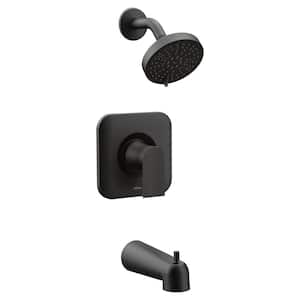 Genta LX 1-Handle Posi-Temp Eco-Performance Tub and Shower Faucet Trim Kit in Matte Black (Valve not Included)