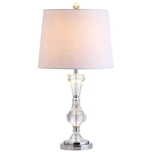 Riley 25 in. Clear Crystal Table Lamp