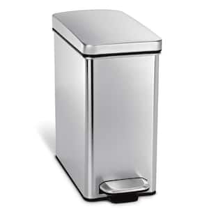 simplehuman 4L Compost Caddy Bin with Magnetic Docking, Brushed