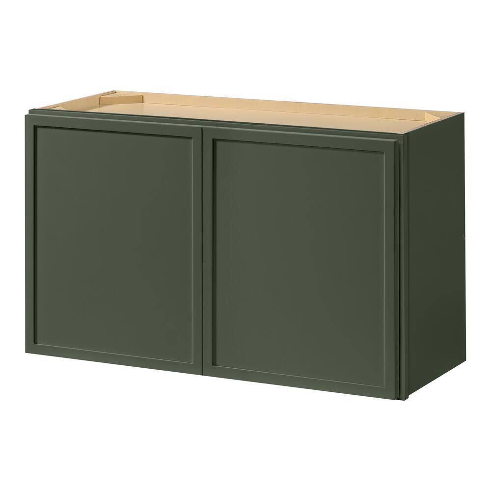 Leyton 30 in. W x 12 in. D x 18 in. H Ready to Assemble Plywood Slim Shaker Wall Bridge Kitchen Cabinet in Fern Green price history on PriceWatchPro