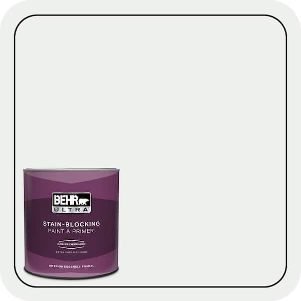 BEHR ULTRA 1 qt. #BL-W15 Frost Extra Durable Eggshell Enamel Interior Paint & Primer