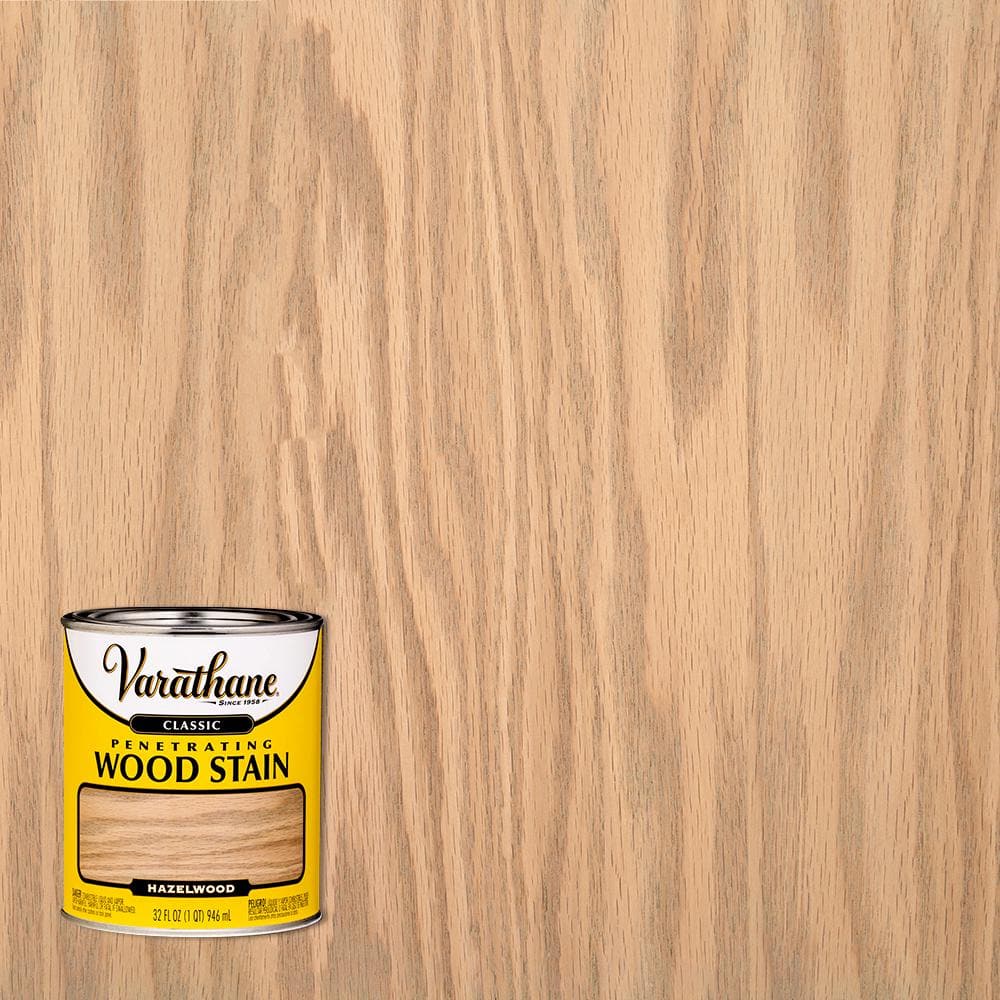 Varathane 1 qt. Hazelwood Classic Interior Wood Stain 355402 - The Home  Depot