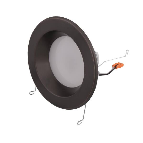 EnviroLite 6 in. Recessed LED Ceiling Light with Bronze Trim Ring, 4000K, 96 CRI