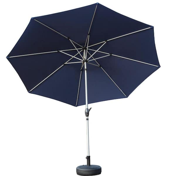 9 ft navy blue patio umbrella 8 rib 9ft Replacement Canopy button tilt function that lets you adjust the shading angle flexibly Maypex 9 ft. Steel 8-Rib