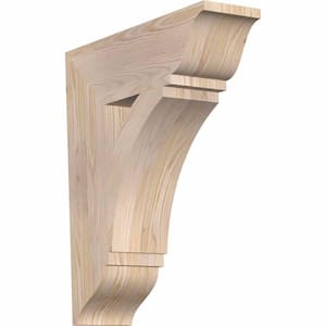 5.5 in. x 24 in. x 20 in. Douglas Fir Thorton Traditional Smooth Bracket