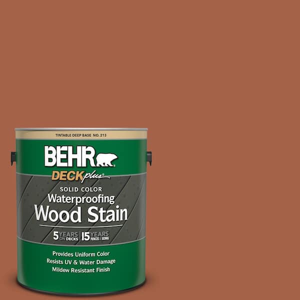 BEHR DECKplus 1 gal. #SC-136 Royal Hayden Solid Color Waterproofing Exterior Wood Stain