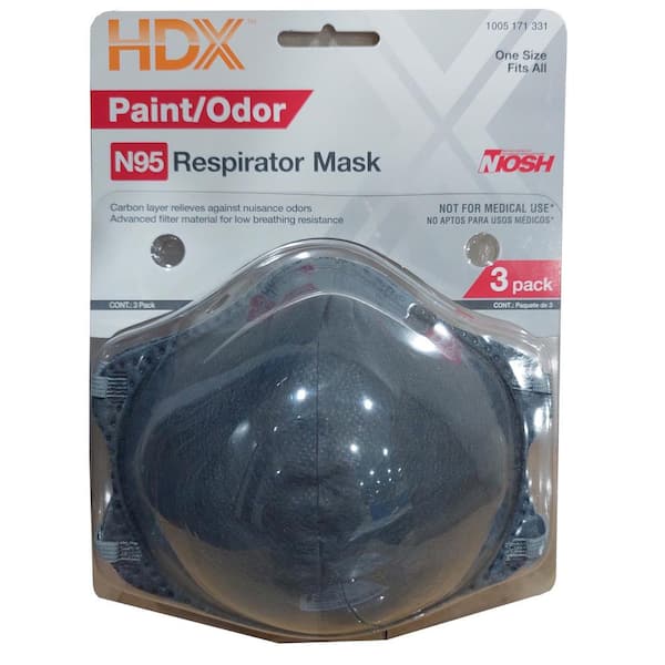 HDX N95 Disposable Respirator (3-Pack)