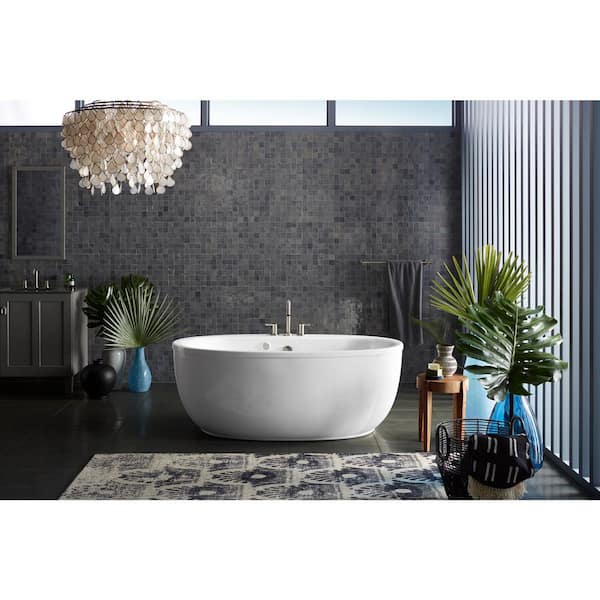 KOHLER Sunstruck 65.5 in. x 35.5 in. Soaking Bathtub with
