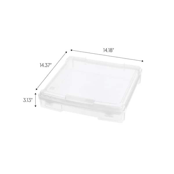 IRIS 14 in. x 14 in. Portable Scrapbook Case in Clear (Pack of 6) 585119 -  The Home Depot