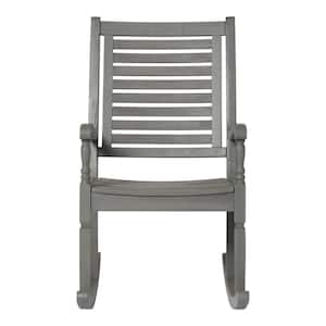 Boardwalk Grey Wash Acacia Wood Outdoor Rocking Chair