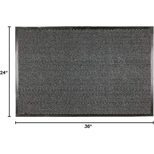 PVC Backing 2 ft. W x 3 ft. Grey-Black Garage Flooring