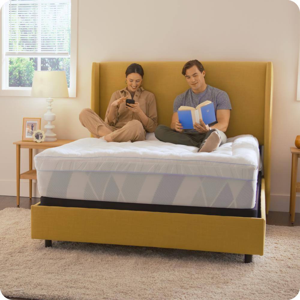 Sealy Twin Gel Memory Foam Mattress Topper with Quilted Cooling Cover