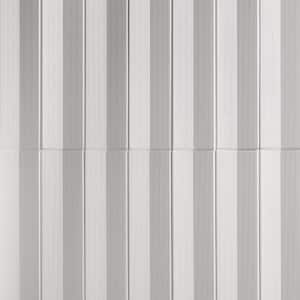 Level Concave White 3.95 in. x 15.74 in. Matte Ceramic Wall Tile (3.44 Sq. Ft./Case)