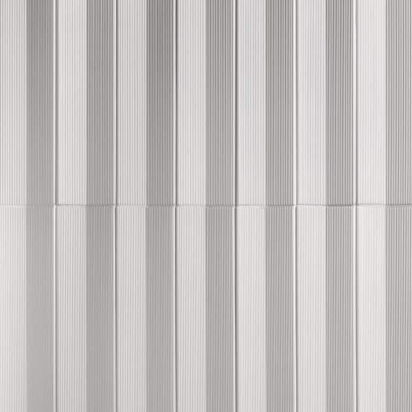 Ivy Hill Tile Level Concave White 3.95 in. x 15.74 in. Matte Ceramic Wall Tile (3.44 Sq. Ft./Case)
