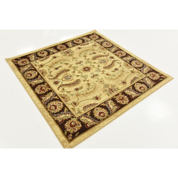 Voyage Hickory Ivory 4' 0 x 4' 0 Square Rug