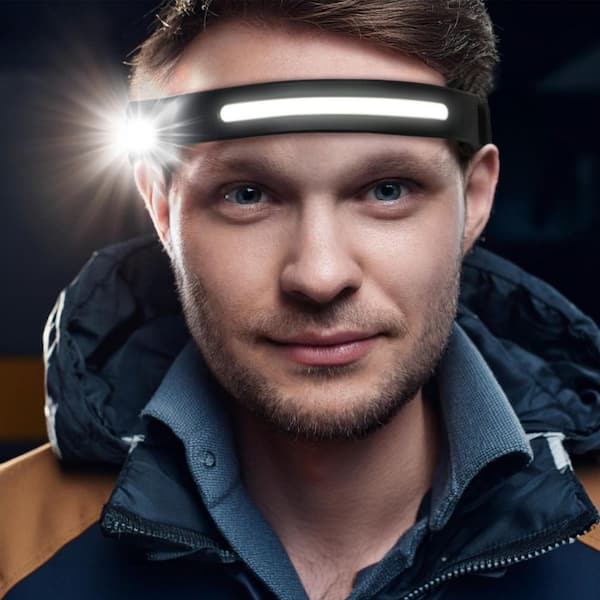 BLACK+DECKER 350 Lumens USB Rechargeable COB Headlamp with LED
