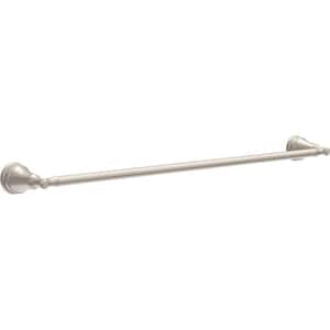Mylan 18 in. Wall Mount Towel Bar with 6 in. Extender Bath Hardware Accessory in Brushed Nickel