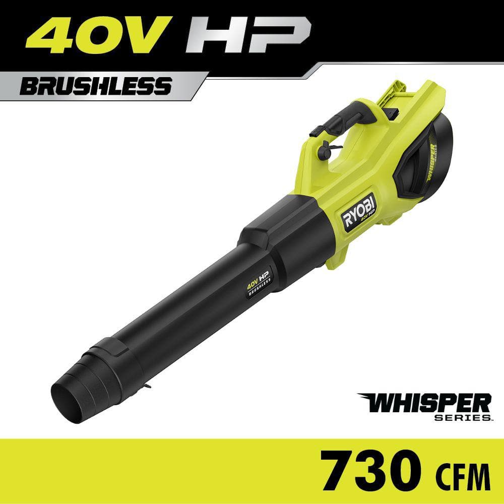 Ryobi V Hp Brushless Mph Cfm Cordless Battery Jet Fan Leaf Blower Tool Only