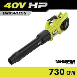 40V HP Brushless 190 MPH 730 CFM Cordless Battery Jet Fan Leaf Blower (Tool Only)