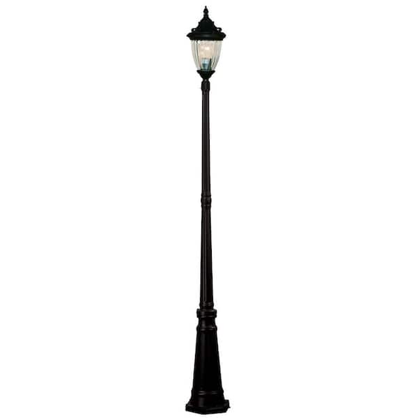 Tulen Lawrence 1-Light Outdoor Black Incandescent Post Light