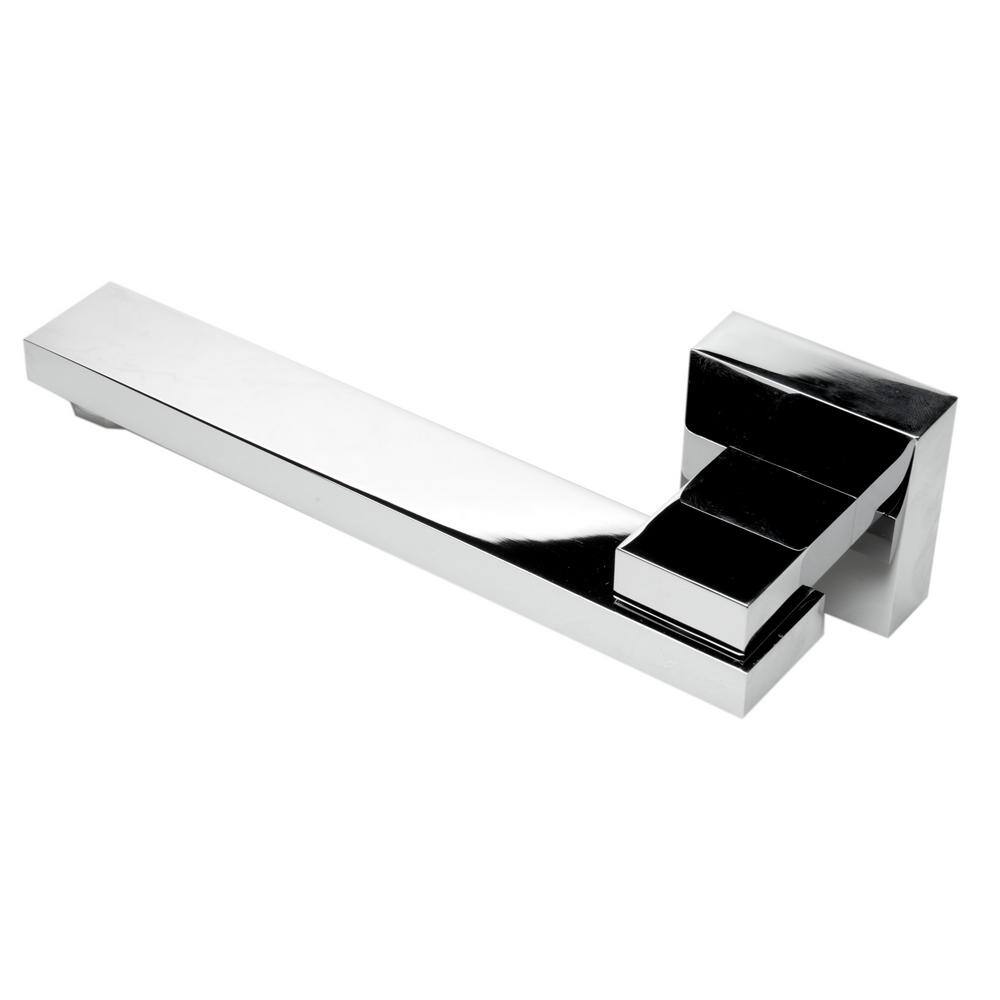 Polished Chrome Square Foldable Tub Spout