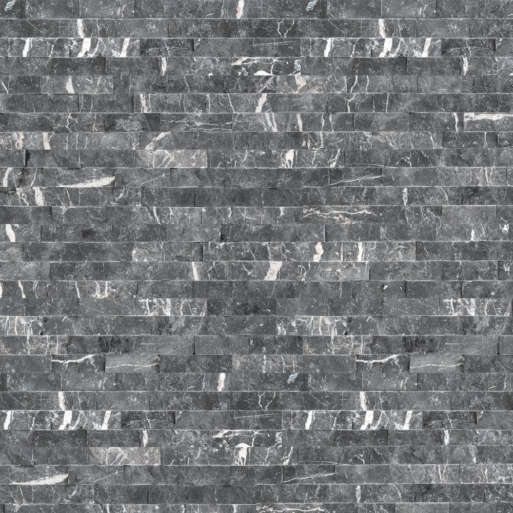 Take Home Tile Sample - Marquina Nero Ledger Panel 6 in. x 6 in. Natural Marble Wall Tile price history on PriceWatchPro