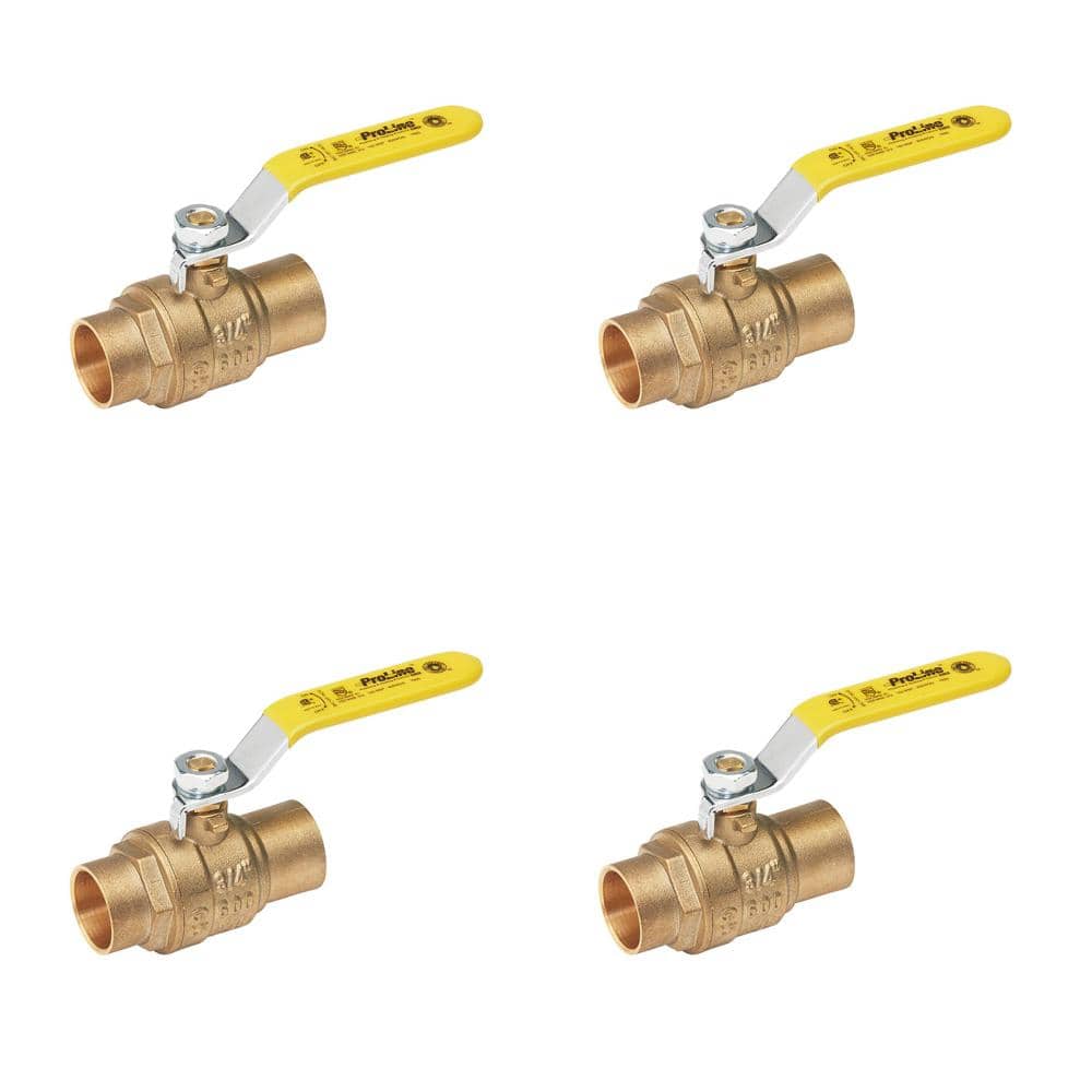 3/4 in. Brass SWT Full Port Ball Valve (4-Pack) price history on PriceWatchPro