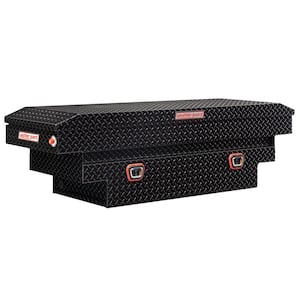 62.5 in. Gloss Black Aluminum Compact Deep Crossover Truck Tool Box