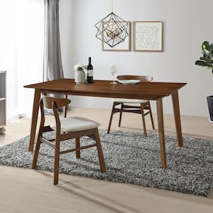 Nereida Solid Wood 47 in. Mid Century Modern Dining Table