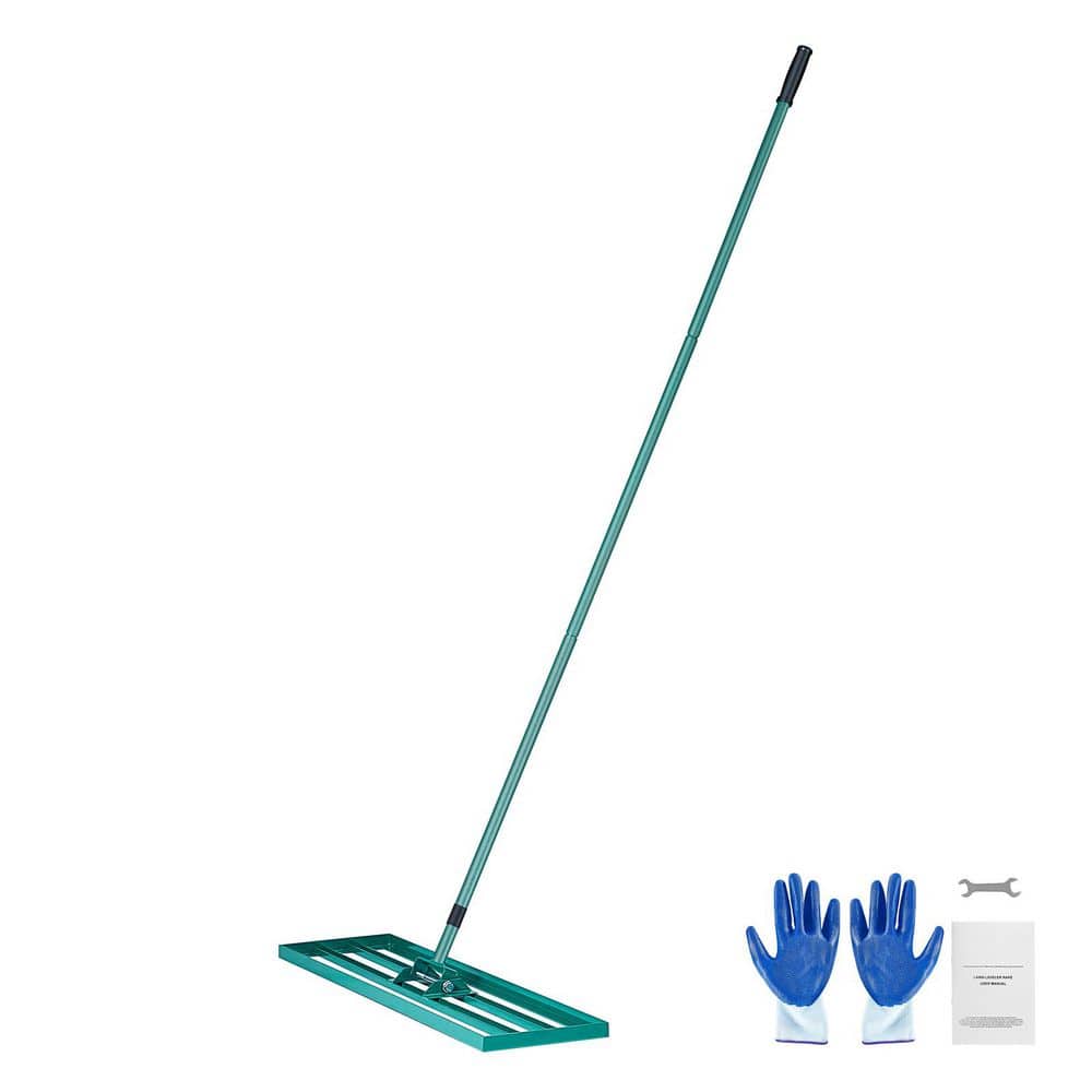 SVOPES 48 in. x 10 in. Lawn Leveling Rake, Heavy-Duty Tool with 78 in ...