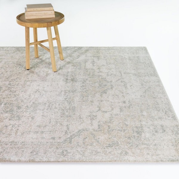 Constant Sage 8 ft. x 10 ft. Distressed Medallion Area Rug