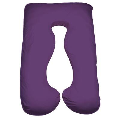 purple bed pillows