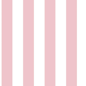 Smart Stripes 2 Traditional Stripe Wallpaper in Pink and White